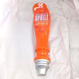12” Bar tap handle Brooklyn Spritz Orange Ceramic New in box
